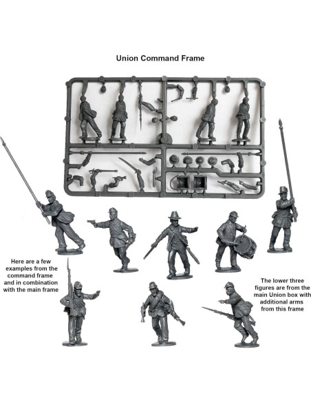 Miniaturas Infantería Unión Guerra Civil Americana 28mm Perry