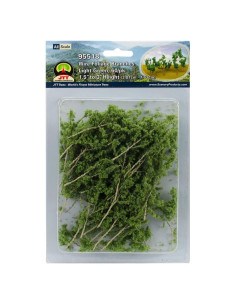 Ramas de Follaje JTT Scenery Verde Claro 60 Unidades