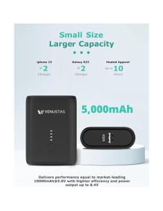 Batería Recargable Venustas 5000mAh para Ropa Térmica 2