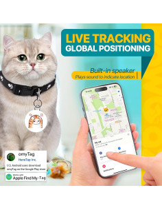 Collar para Gato con Localizador GPS Sotfkd - Impermeable 2