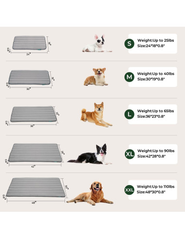 Alfombrilla para jaula de perro BALANCE 91x58 cm lavable