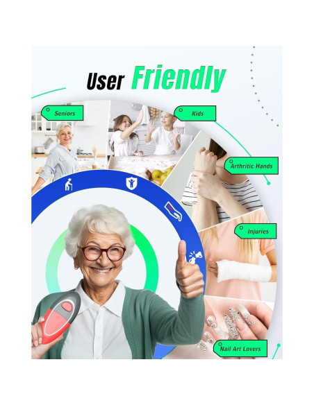 Abrebotellas Eléctrico Humutan KC09 Automático Rojo Gris