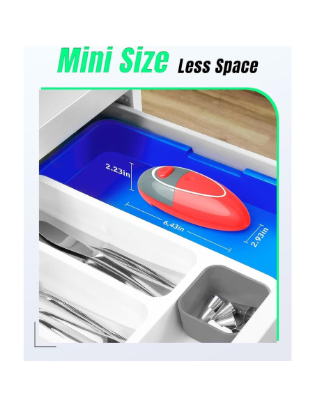 Abrebotellas Eléctrico Humutan KC09 Automático Rojo Gris