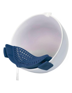 Colador Clip On de Silicona Fox Run Azul 23x9.5 cm