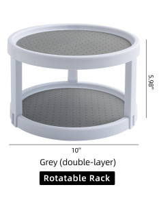 Organizador Rotativo Lazy Susan Annexlab 25cm Doble Capa 2