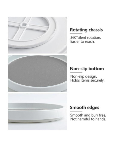 Organizador Rotativo Lazy Susan Annexlab 25cm Doble Capa