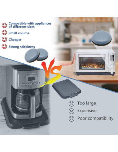 Deslizadores Autoadhesivos Teflón ELEMGULY 16 Piezas 2.5cm