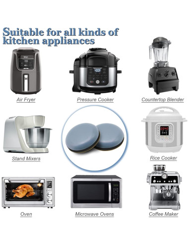 Deslizadores Autoadhesivos Teflón ELEMGULY 16 Piezas 2.5cm