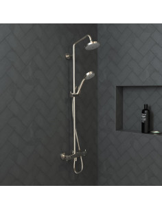 Conjunto de Ducha Hansgrohe Croma Niquel Cepillado 27169821 2