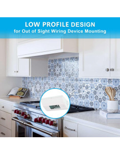 Caja de Salida Bajo Gabinete Suplife GFCI 16.6x11.3cm 2