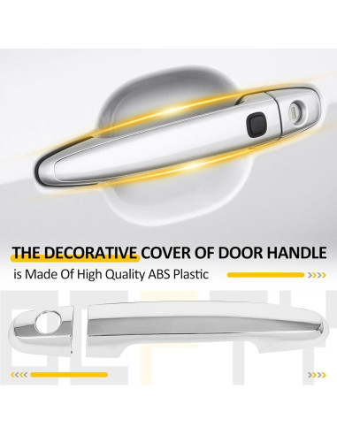Cubiertas de Manijas de Puerta OCPTY Cromo 4 Piezas para Toyota