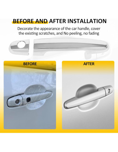Cubiertas de Manijas de Puerta OCPTY Cromo 4 Piezas para Toyota