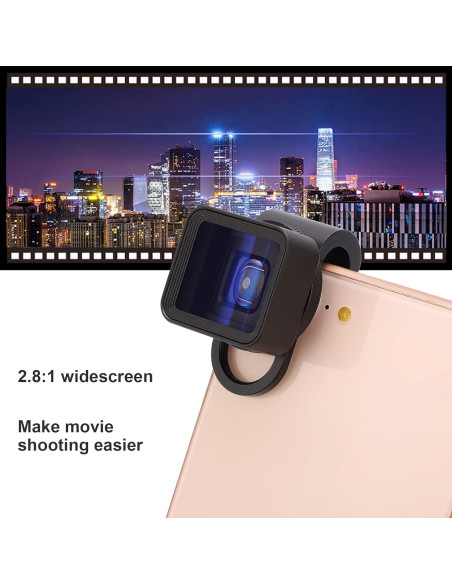 Lente Anamórfico Móvil Zyyini 1.55X para iPhone y iPad