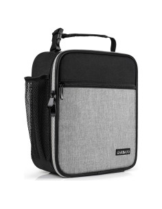 Bolsa de Almuerzo Térmica CARBATO 7L Negra y Gris