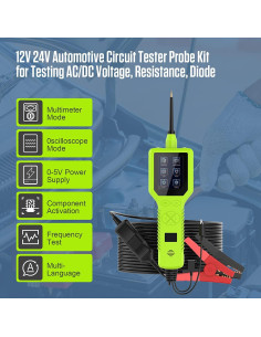 Probador de Circuito Automotriz MOTOCOCHE 12V/24V 5M 2