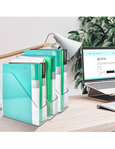 Paquete de 2 Soportes de Revistas Acrílico Akamino 26.9x24.9cm 2