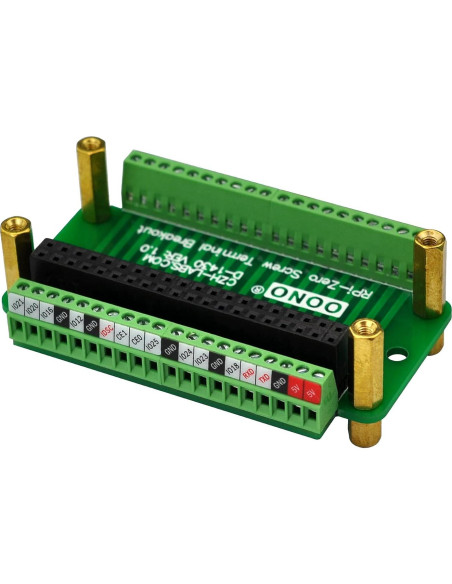 Módulo de Bloque Terminal para Raspberry Pi Zero-W CZH-LABS Módulo de Bloque Terminal para Raspberry Pi Zero-W CZH-LABS