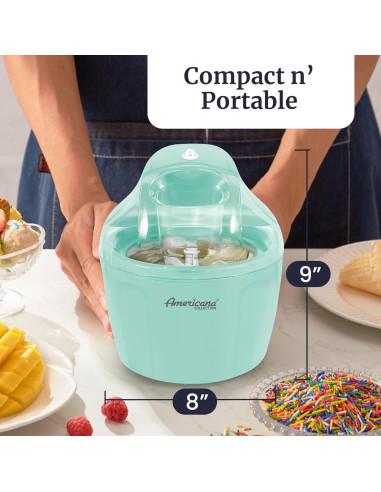 Máquina de Helados Eléctrica Elite Gourmet EIM-1400M 1.5L