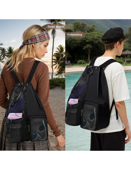 Mochila de Playa YUHAN PRETTY con Bolsillo Húmedo 38x44.9cm Mochila de Playa YUHAN PRETTY con Bolsillo Húmedo 38x44.9cm