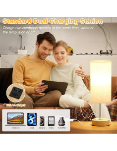 Juego de Lámparas de Mesa Táctiles Dicoool 35.56 cm Regulables 2