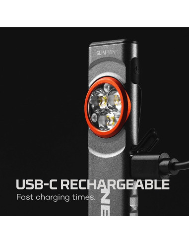 Linterna NEBO SLIM Mini Recargable 250 Lúmenes IPX4