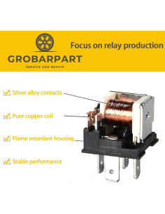 Relé 12VDC 40A 4 Pines GROBARPART Compatible Toyota 2