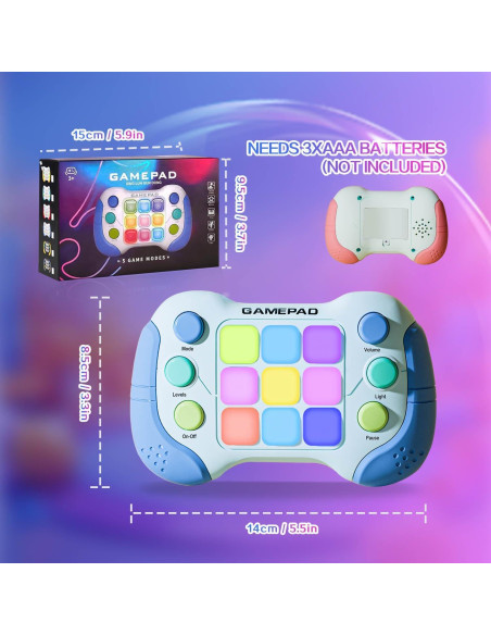 Consola de Juego Portátil Azyh con Luces RGB y Modo Piano