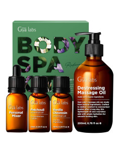 Conjunto de Aceites Esenciales Gya Labs para Spa - 4 Aromas Naturales