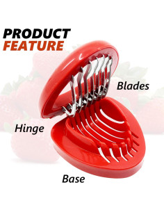 Set de Cáscara y Rodaja de Fresa Joie MSC International 2