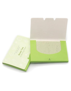 Hojas Absorbentes de Aceite Kissy Miss - 100 Unidades - Verde