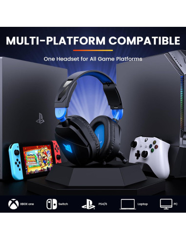 Auriculares Gaming Xuevcn G63 con Micrófono y Luz LED