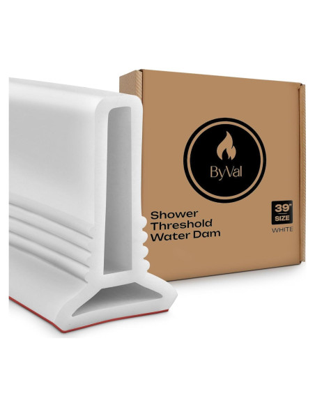 Umbral de Ducha Colapsable ByVal 99 cm - 5 cm Alto - Silicona