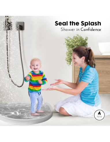 Umbral de Ducha Colapsable ByVal 99 cm - 5 cm Alto - Silicona