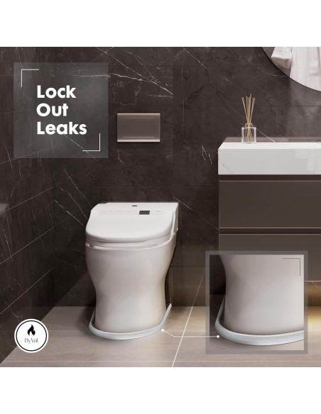 Umbral de Ducha Colapsable ByVal 99 cm - 5 cm Alto - Silicona