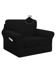 Funda de Silla Stretch Easy-Going 3 Piezas Negra Pequeña