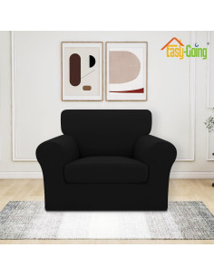 Funda de Silla Stretch Easy-Going 3 Piezas Negra Pequeña 2