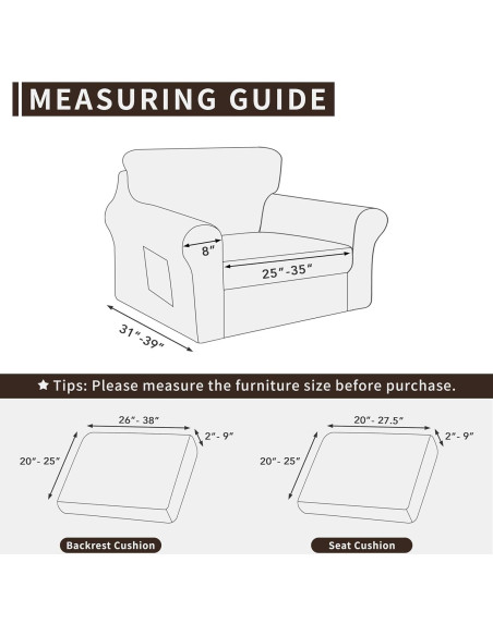 Funda de Silla Stretch Easy-Going 3 Piezas Negra Pequeña