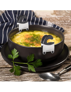 Soporte de Cuchara DOITOOL 2 Piezas Acero Inoxidable Antiescaldante 2