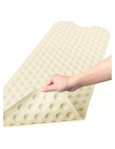 Alfombra de Baño Antideslizante Bligli 99x41cm Beige