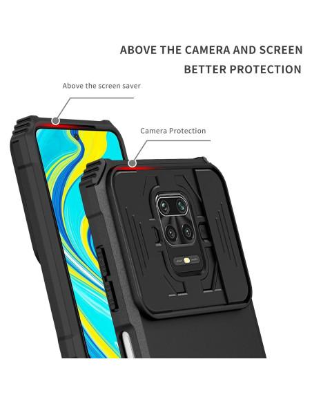 Funda para Xiaomi Redmi Note 9 Pro/S/Pro Max con Soporte y Protector Funda para Xiaomi Redmi Note 9 Pro/S/Pro Max con Soporte y Protector