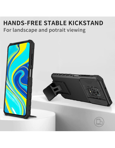 Funda para Xiaomi Redmi Note 9 Pro/S/Pro Max con Soporte y Protector