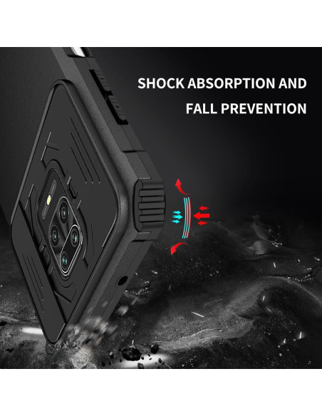 Funda para Xiaomi Redmi Note 9 Pro/S/Pro Max con Soporte y Protector Funda para Xiaomi Redmi Note 9 Pro/S/Pro Max con Soporte y Protector
