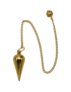 Péndulo de Metal Clásico con Domo Oro 7.62 cm - Radiestesia 2