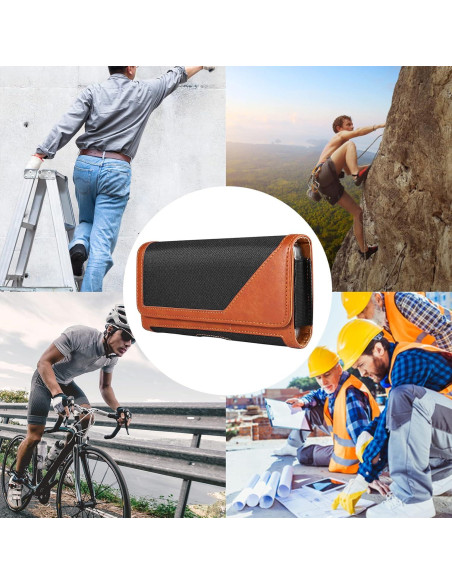 Funda de Nylon para Teléfono Celular Seqoiyia - Negro Funda de Nylon para Teléfono Celular Seqoiyia - Negro