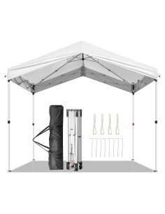 Carpa Plegable MELOOLM 3x3m Blanca Resistente al Agua