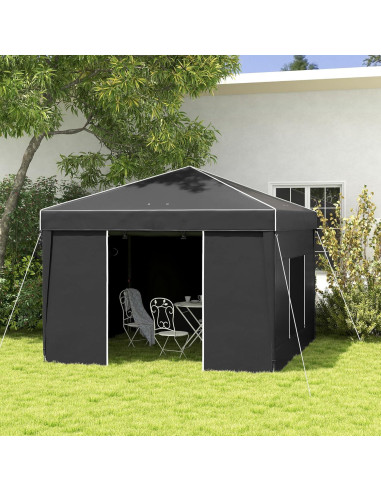 Carpa Plegable 3x3m Havemies con Paredes Laterales y Ventanas