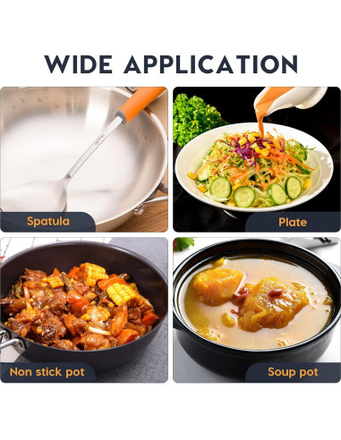 Soporte de Cuchara DOITOOL 2 Piezas Acero Inoxidable Antiescaldante