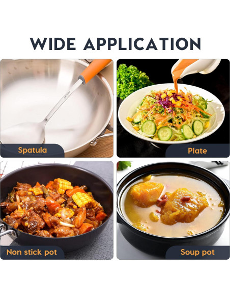 Soporte de Cuchara DOITOOL 2 Piezas Acero Inoxidable Antiescaldante