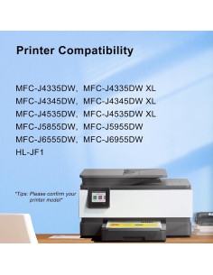 Cartuchos de tinta compatibles GoToners LC406 XL para Brother (4 colores) 2