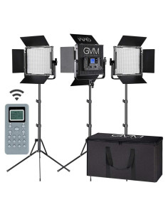 Panel de Luz LED GVM 672S Bi-color 3200K-5600K 22000Lux